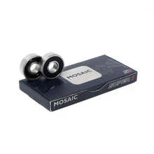 Load image into Gallery viewer, MOSAIC - SUPER 1 ABEC 7 SILVER/BLACK SKATEBOARD BEARINGS
